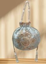 Luxury Satin Embroidered Pouch