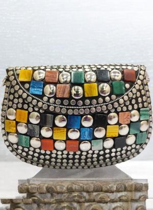 Prism Luxe Mosaic Clutch