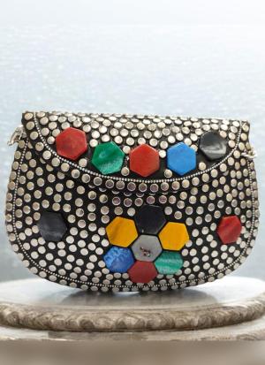 Beaded Blossom Luxe Clutch