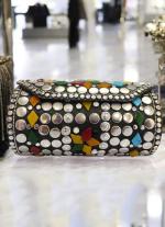 Ethereal Bloom Beaded Clutch