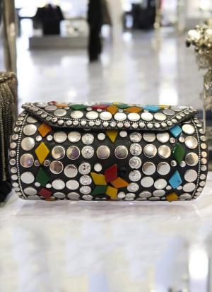 Ethereal Bloom Beaded Clutch