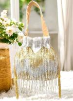 Golden Beaded Potli