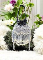 Black Heavy Beads Potli