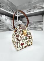 White Digital Print Potli