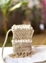 Beige Mobile Sling Bag