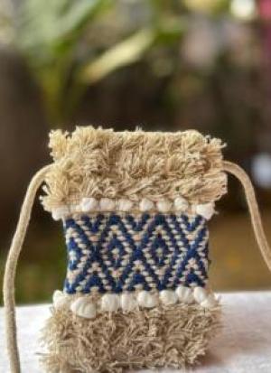 Navy Blue Mobile Sling Bag