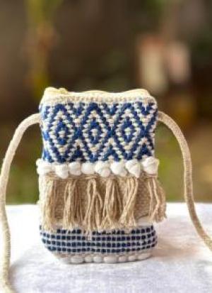 Navy Blue Mobile Sling Bag