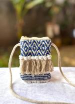 Navy Blue Mobile Sling Bag