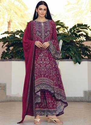 Lavender Elegance Embroidered Tunic Set