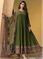 Emerald Grace Embroidered Chiffon Suit