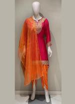 Teal Embroidered Silk Ensemble with Dupatta