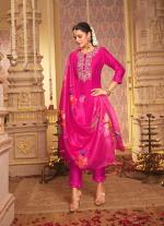 Pink Embroidered Straight Salwar Kameez