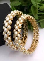 Luxe Gold Pearl Bangles