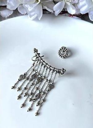 Silver Oxidised Earrings