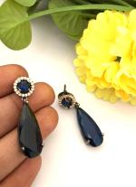 Gemstone Earrings with Teardrop