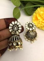 Gold Earrings with Pearl Accents