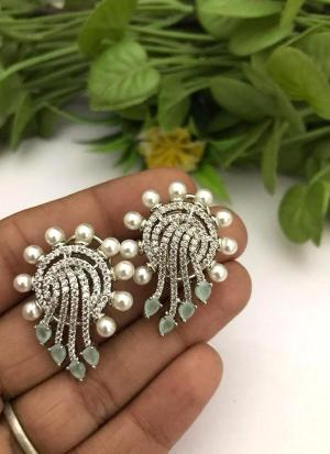 Green Gem Halo Earrings