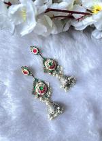 Silver Ear Cuff with Vibrant Gemstones