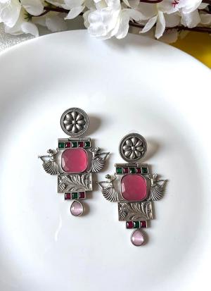 Bird-Inspired Silver Earrings