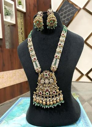Pearl & Gemstone Bridal Necklace Set