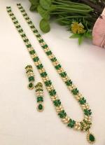 Green Leaf  Necklace Set with Matching Earrings