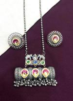 Necklace Set with Elephant Motif & Matching Earrings