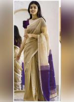 Timeless Silk Cotton Saree with Contrast Pallu
