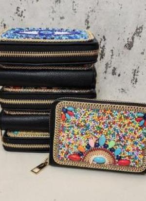 Multicolor Zari Clutch