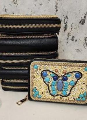 Cream Zari Clutch