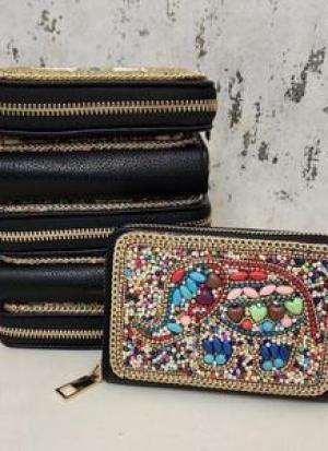 Multicolor Zari Clutch