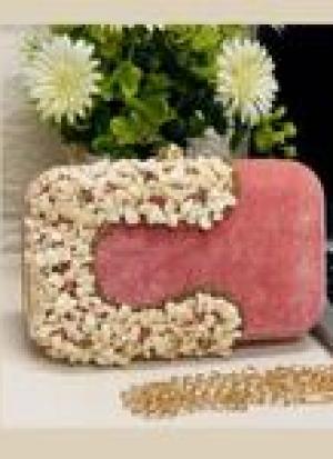 Pink Hand Work Clutch