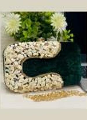 Dark Green Hand Work Clutch