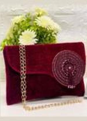 Maroon Clutch