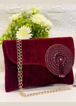 Maroon Clutch