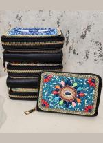 Blue Zari Clutch