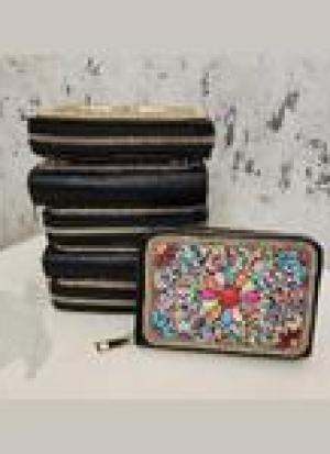 Multi Color Zari Clutch