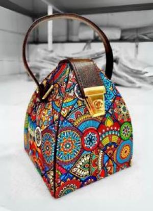 Multicolor Digital Print Potli