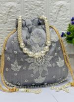 Grey Potli Bag