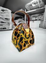 Black And Golden Digital Print Potli