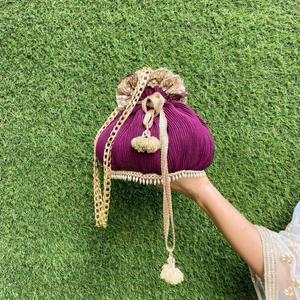 Dark Magenta Potli