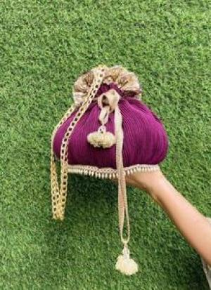 Dark Magenta Potli