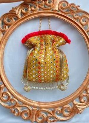 Yellow And Red Potli
