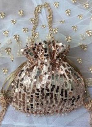 Chesnut Beaded Potli
