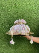 White And Pink Potli