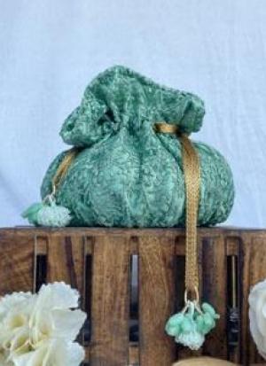 Aqua Blue Potli