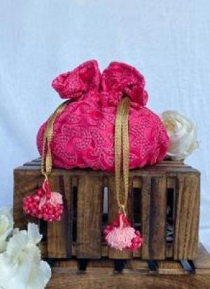 Dark Pink Potli