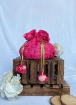 Dark Pink Potli