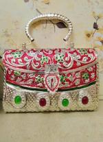 Red German Silver Clutch