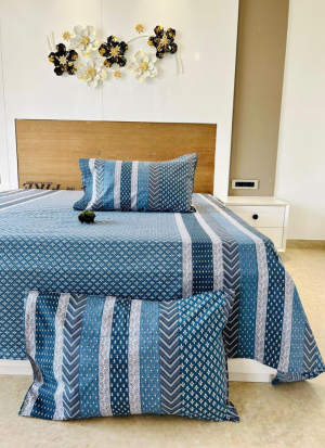 Blue Bed Sheet