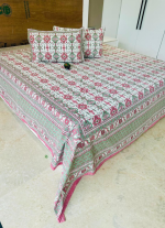 White And Pink Bed Sheet
